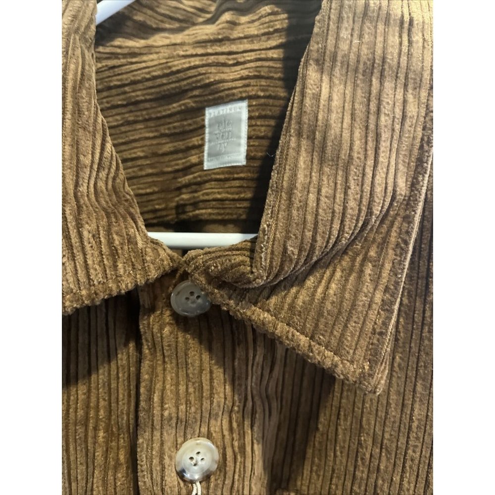 Eleventy Corduroy Overshirt Jacket Camel XL Extra Large Retail $495 - Picture 4 of 5